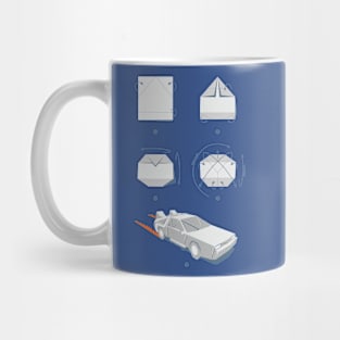 Origami Delorean Mug